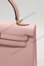 Load image into Gallery viewer, Verona 25 Kelly Style Fully Handmade Epsom Leather Pink Color Gold Hardware
