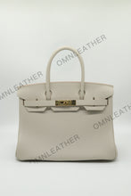 Load image into Gallery viewer, London 30 Birkin Style Togo Leather Beton Color Gold Hardware
