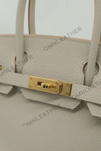 Load image into Gallery viewer, London 30 Birkin Style Togo Leather Beton Color Gold Hardware

