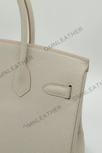 Load image into Gallery viewer, London 30 Birkin Style Togo Leather Beton Color Gold Hardware
