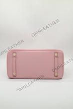 Load image into Gallery viewer, London 30 Birkin Style Togo Leather Pink Color Gold Hardware
