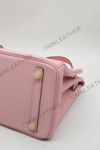 Load image into Gallery viewer, London 30 Birkin Style Togo Leather Pink Color Gold Hardware
