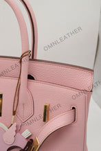 Load image into Gallery viewer, London 30 Birkin Style Togo Leather Pink Color Gold Hardware
