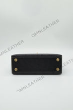 Load image into Gallery viewer, Verona 22 Kelly Style Ostrich Leather Light Ebony Color Gold Hardware
