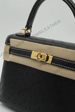 Load image into Gallery viewer, Verona 22 Small Size Kelly Style Fully Handmade Ostrich Leather
