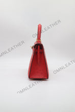 Load image into Gallery viewer, Verona 22 Kelly Style Ostrich Leather Red Color Gold Hardware
