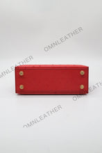 Load image into Gallery viewer, Verona 22 Kelly Style Ostrich Leather Red Color Gold Hardware
