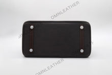 Load image into Gallery viewer, London 30 Birkin Style Touch Leather Ebony Color Silver Hardware
