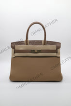 Load image into Gallery viewer, London 30 Birkin Style Touch Leather Tan Color Gold Hardware
