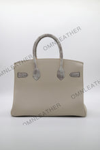 Load image into Gallery viewer, London 30 Birkin Style Touch Leather Beige Color Himalaya Silver Hardware

