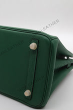 Load image into Gallery viewer, London 30 Birkin Style Togo Leather Green Color Gold Hardware
