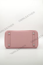 Load image into Gallery viewer, London 30 Birkin Style Togo Leather Pink Color Silver Hardware

