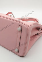 Load image into Gallery viewer, London 30 Birkin Style Togo Leather Pink Color Silver Hardware
