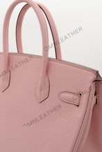 Load image into Gallery viewer, London 30 Birkin Style Togo Leather Pink Color Silver Hardware
