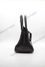 Load image into Gallery viewer, London 30 Birkin Style Togo Leather Ebony Color Gold Hardware
