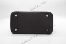 Load image into Gallery viewer, London 30 Birkin Style Togo Leather Ebony Color Gold Hardware
