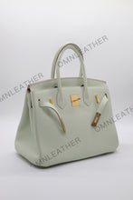 Load image into Gallery viewer, London 30 Birkin Style Togo Leather Vert Fizz Color Gold Hardware
