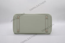 Load image into Gallery viewer, London 30 Birkin Style Togo Leather Vert Fizz Color Gold Hardware
