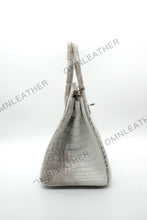 Load image into Gallery viewer, London 30 Birkin Style HCP Nile Croc Leather Himalaya Silver Hardware
