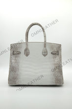 Load image into Gallery viewer, London 30 Birkin Style HCP Nile Croc Leather Himalaya Silver Hardware
