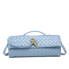 Load image into Gallery viewer, Miami 31 Vegan Leather Andiamo Woven Clutch
